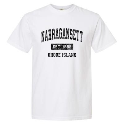 Narragansett Rhode Island Ri Vintage Established Sports Design Garment-Dyed Heavyweight T-Shirt