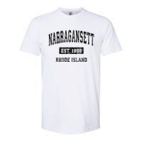 Narragansett Rhode Island Ri Vintage Established Sports Design Softstyle CVC T-Shirt