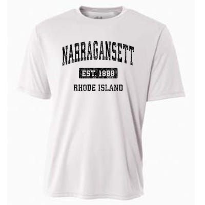 Narragansett Rhode Island Ri Vintage Established Sports Design Cooling Performance Crew T-Shirt