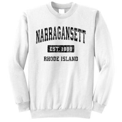 Narragansett Rhode Island Ri Vintage Established Sports Design Sweatshirt