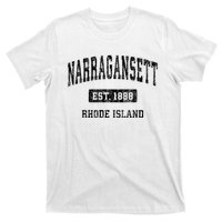 Narragansett Rhode Island Ri Vintage Established Sports Design T-Shirt