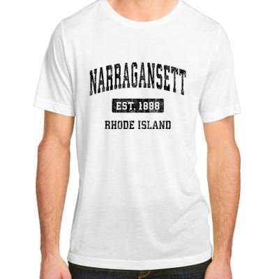 Narragansett Rhode Island Ri Vintage Established Sports Design Adult ChromaSoft Performance T-Shirt