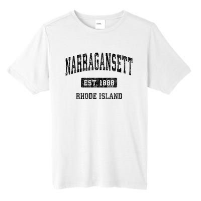 Narragansett Rhode Island Ri Vintage Established Sports Design Tall Fusion ChromaSoft Performance T-Shirt