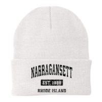 Narragansett Rhode Island Ri Vintage Established Sports Design Knit Cap Winter Beanie