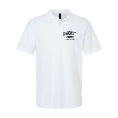 Narragansett Rhode Island Ri Vintage Established Sports Design Softstyle Adult Sport Polo