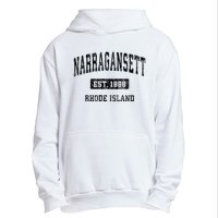 Narragansett Rhode Island Ri Vintage Established Sports Design Urban Pullover Hoodie