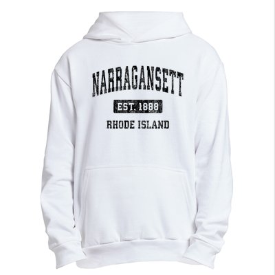 Narragansett Rhode Island Ri Vintage Established Sports Design Urban Pullover Hoodie