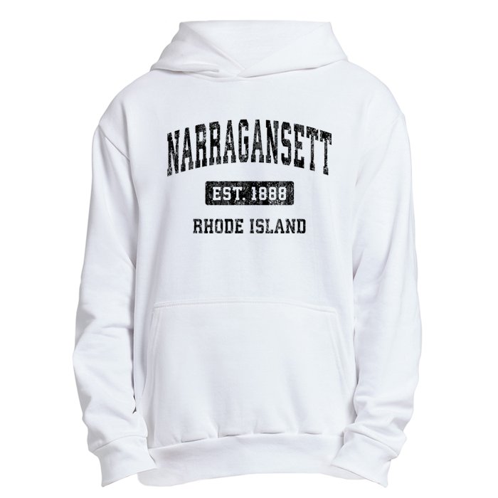 Narragansett Rhode Island Ri Vintage Established Sports Design Urban Pullover Hoodie