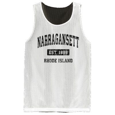 Narragansett Rhode Island Ri Vintage Established Sports Design Mesh Reversible Basketball Jersey Tank