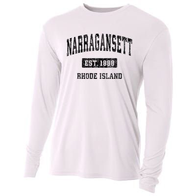 Narragansett Rhode Island Ri Vintage Established Sports Design Cooling Performance Long Sleeve Crew