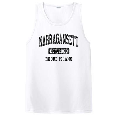 Narragansett Rhode Island Ri Vintage Established Sports Design PosiCharge Competitor Tank