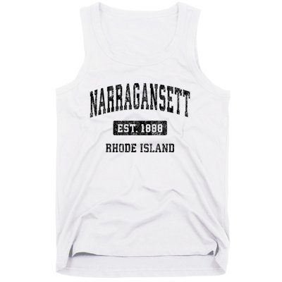 Narragansett Rhode Island Ri Vintage Established Sports Design Tank Top