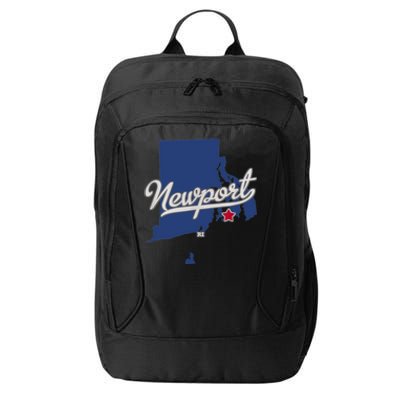 Newport Rhode Island RI Map City Backpack