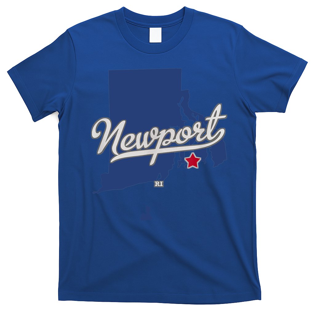Newport Rhode Island RI Map T-Shirt