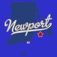 Newport Rhode Island RI Map Tank Top