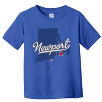 Newport Rhode Island RI Map Toddler T-Shirt