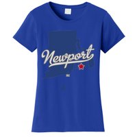 Newport Rhode Island RI Map Women's T-Shirt