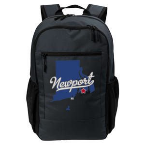 Newport Rhode Island RI Map Daily Commute Backpack