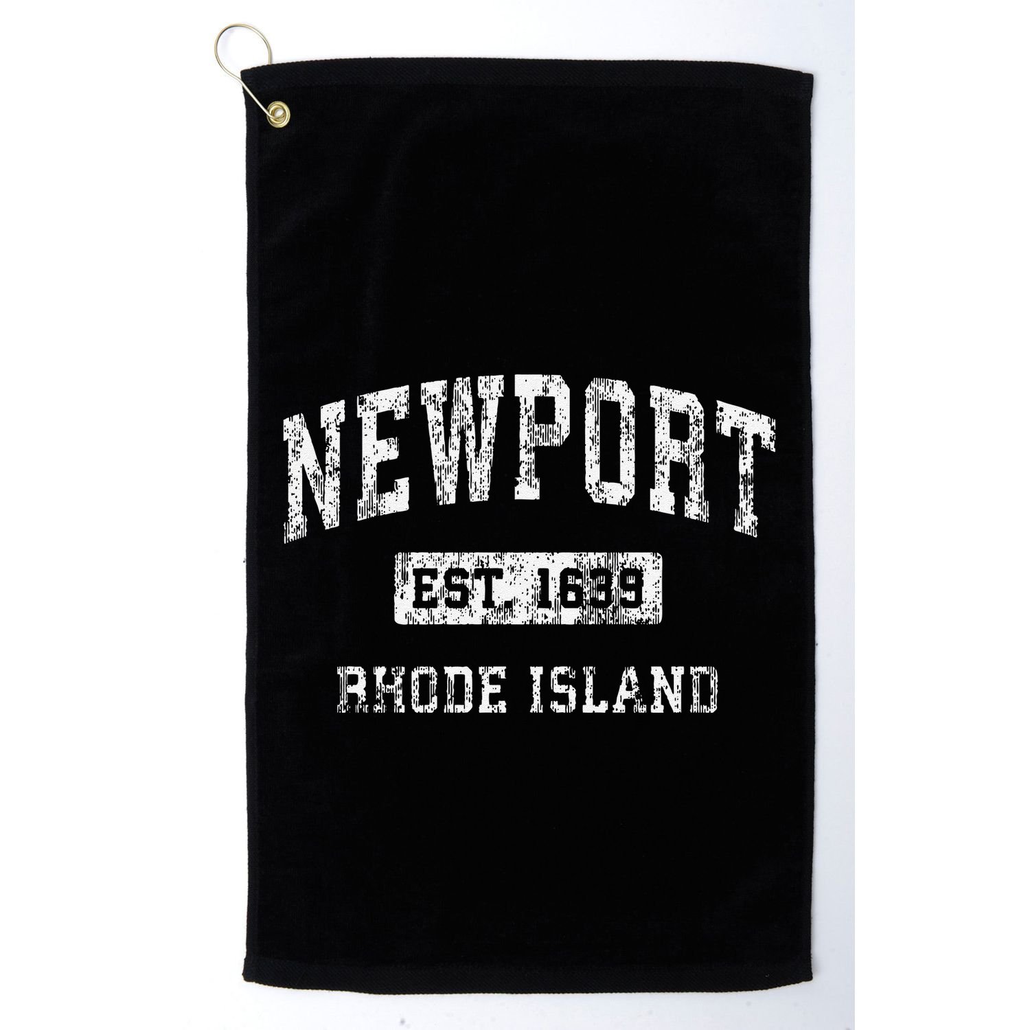 Newport Rhode Island Ri Vintage Established Golf Towel
