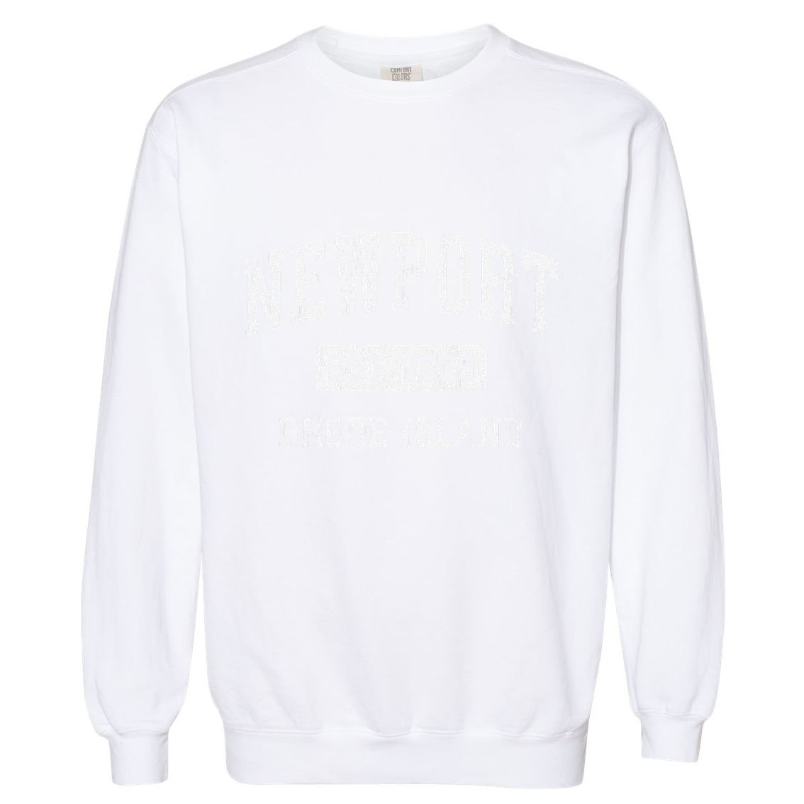 Newport Rhode Island Ri Vintage Established Garment-Dyed Sweatshirt