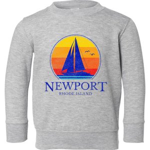 Newport Rhode Island Sail Boat Souvenir Sailing Toddler Sweatshirt