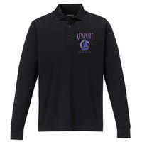 Newport Rhode Island Saling Performance Long Sleeve Polo