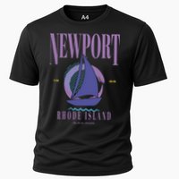 Newport Rhode Island Saling Cooling Performance Crew T-Shirt