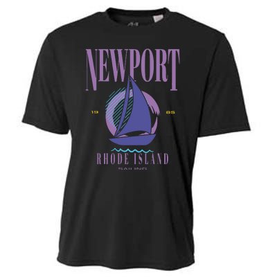 Newport Rhode Island Saling Cooling Performance Crew T-Shirt