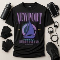 Newport Rhode Island Saling Cooling Performance Crew T-Shirt