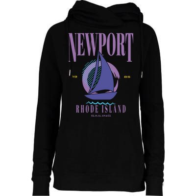 Newport Rhode Island Saling Womens Funnel Neck Pullover Hood