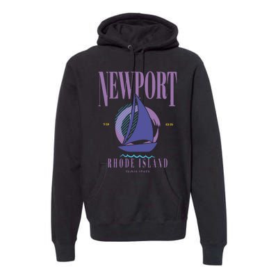 Newport Rhode Island Saling Premium Hoodie