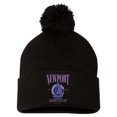 Newport Rhode Island Saling Pom Pom 12in Knit Beanie