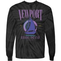 Newport Rhode Island Saling Tie-Dye Long Sleeve Shirt