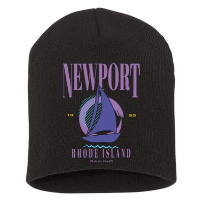 Newport Rhode Island Saling Short Acrylic Beanie