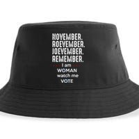 November Roevember Joevember Remember I Am Woman Watch Me Vote Sustainable Bucket Hat