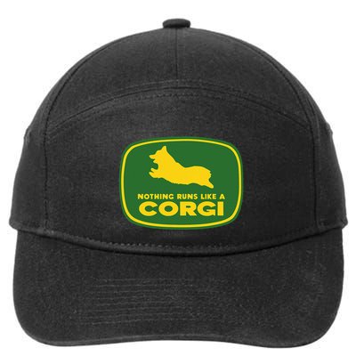 Nothing Runs Like A Corgi 7-Panel Snapback Hat