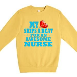 Nurse Rn Lpn Valentines Specialized Nursing Job Loved One Cute Gift Premium Crewneck Sweatshirt