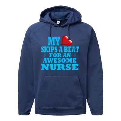 Nurse Rn Lpn Valentines Specialized Nursing Job Loved One Cute Gift Performance Fleece Hoodie