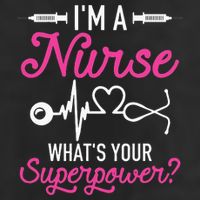 Nurse RN Life I'm A Nurse What's Your Superpower 7 Panel Mesh Trucker Snapback Hat