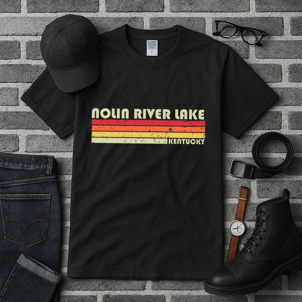 Nolin River Lake Kentucky Funny Fishing Camping Summer Tall T-Shirt