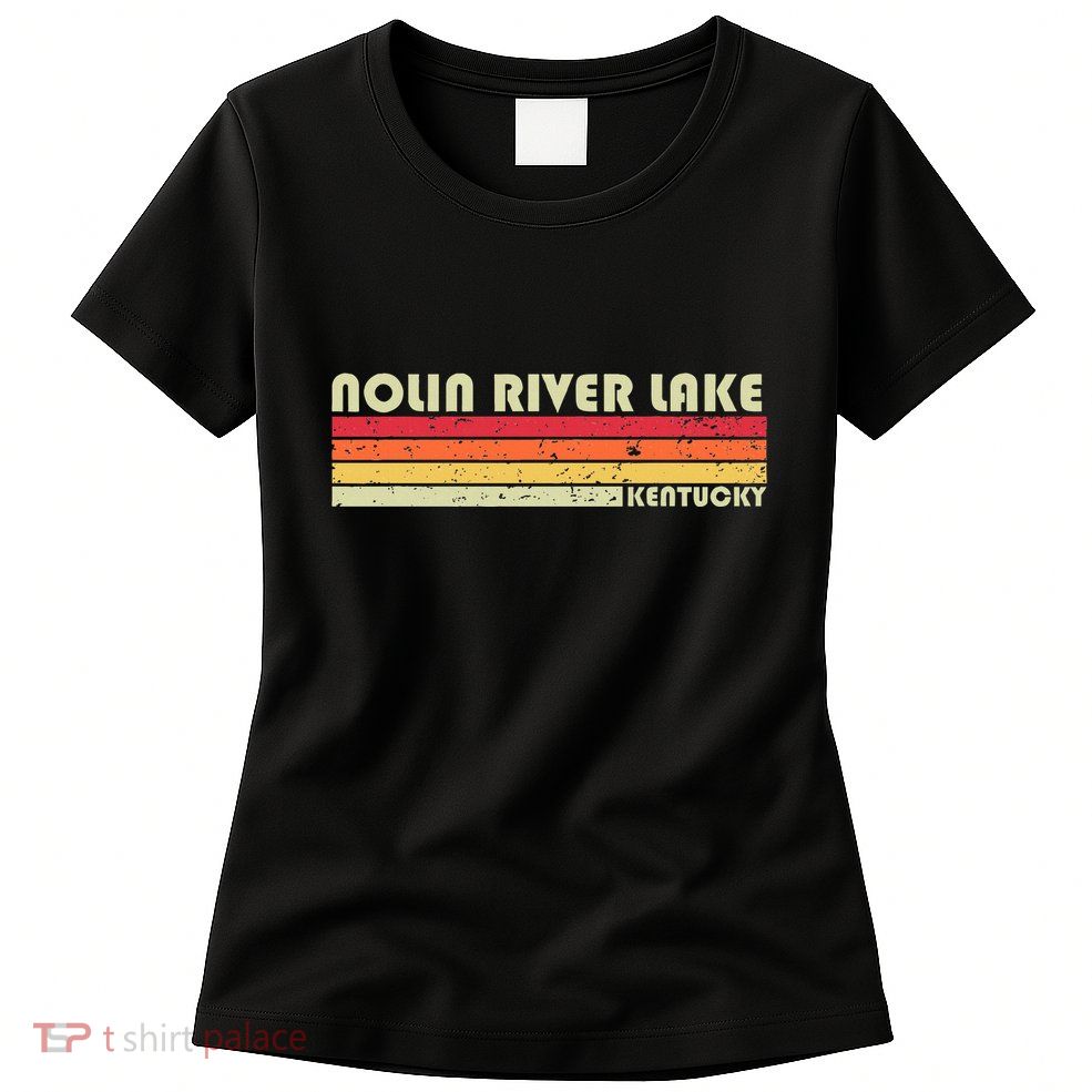 Nolin River Lake Kentucky Funny Fishing Camping Summer Womens T-Shirt
