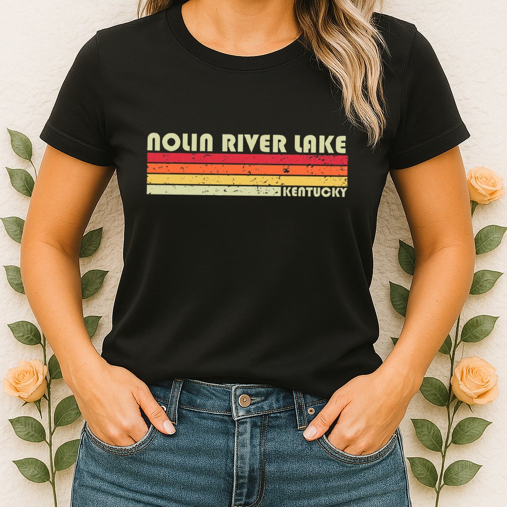 Nolin River Lake Kentucky Funny Fishing Camping Summer Womens T-Shirt