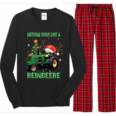 Nothing Runs Like A Reindeere Christmas Long Sleeve Pajama Set