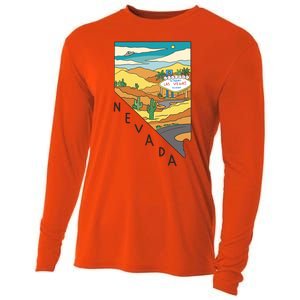 Nevada Retro Las Vegas Cooling Performance Long Sleeve Crew