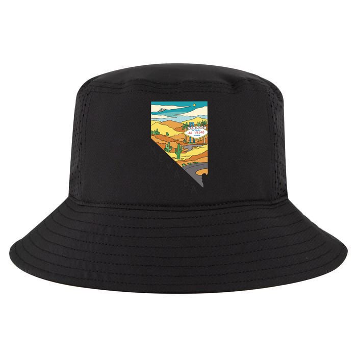 Nevada Retro Las Vegas Cool Comfort Performance Bucket Hat