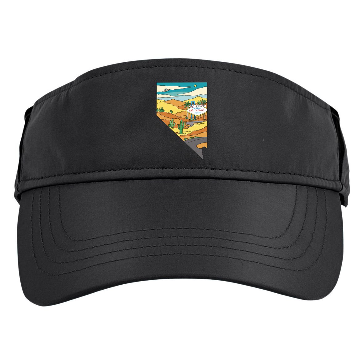 Nevada Retro Las Vegas Adult Drive Performance Visor
