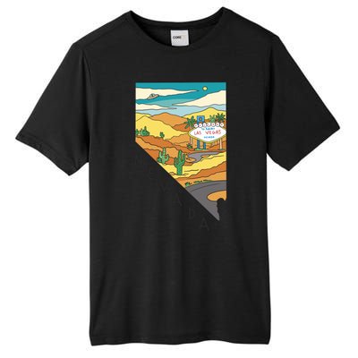 Nevada Retro Las Vegas Tall Fusion ChromaSoft Performance T-Shirt