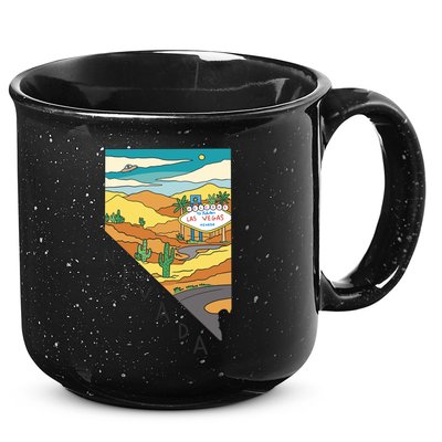 Nevada Retro Las Vegas 15oz Campfire Ceramic Mug