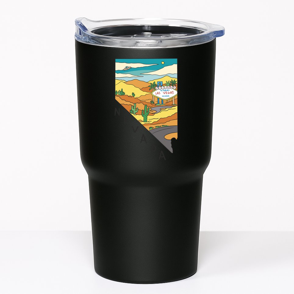 Nevada Retro Las Vegas Tumbler