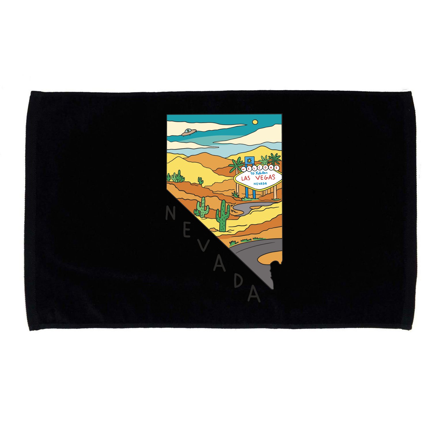 Nevada Retro Las Vegas Microfiber Hand Towel